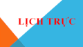 Lịch trực tháng 12